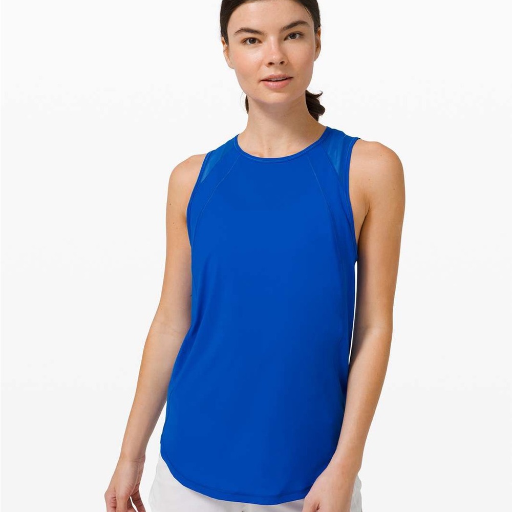Lululemon Scult Poolside Blue Tank